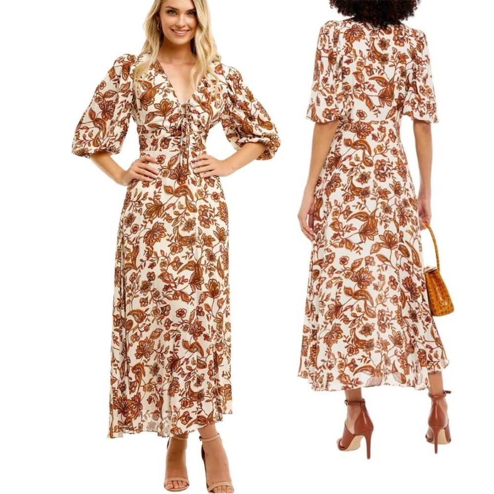 Nicholas Danielle Women's Printed Danielle Short Sleeve Dress